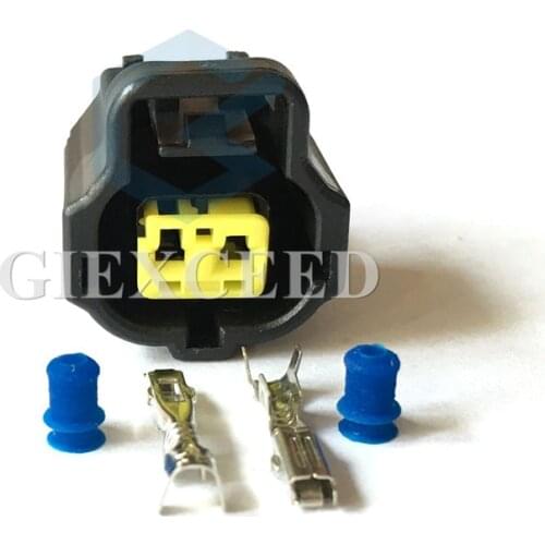 2 Sets 2 Pin 178392-6 Female Automotive Connector Use For Honda Corolla Water Temperature Sensor Socket Toyota Engine