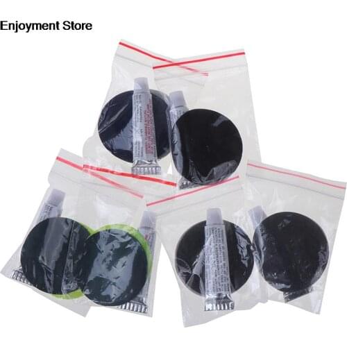 2 Set PVC Inflating Air Bed Boat Sofa Repair Perfect Seal 4Patches 2Glues Kit For Air Mattress Self-inflating Mat Repair