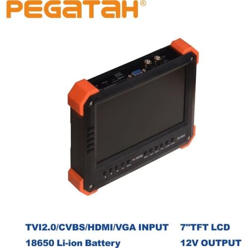 7inch CCTV Tester video tester ahd ip Video camera CCTV TesterTester mini ahd Monitor 4 in 1with VGA HDMI input security cameras