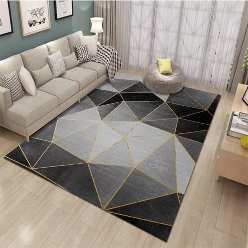 Abstract Geometry Pattern Lamb Velvet Material Europe Carpet Rug Living Room Bedroom Study Coffee Table Decorative Room