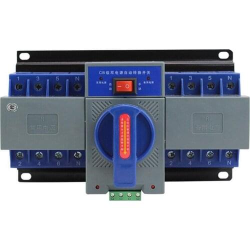 Micro-break type dual power automatic transfer switch 4P 63A switch CB-class ATS industrial 380V