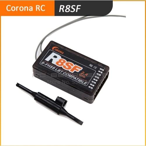 Corona 2.4G R8SF S-FHSS/FHSS 8 Channels receiver compatible FUTABA S-FHSS T6 14SG