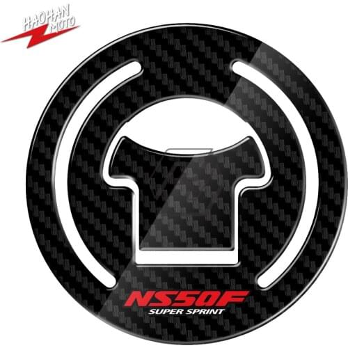 For HONDA NS50F Super Sprint NS 50F 1990 3D Carbon-look Motorcycle Fuel Gas Cap Protector Decal