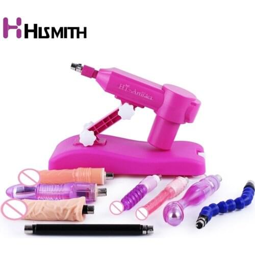 Hismith Hot Pink Water injection Sex Machine Automatic Retractable dildo machine Female masturbation love machine sex products