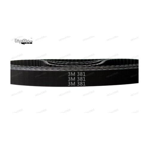 HTD381-3M Teeth 127 Width 10mm 15mm 20mm 25mm 30mm Length 381mm HTD3M 381 3M Rubber Timing Transmission Belt