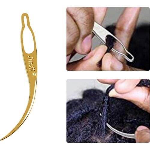 Dreadlocks Tool Crochet Needle Crochet Hair Interlocking Braiding Hair Extensions DIY Wig Making Decor Dreadlocks Needle 3in