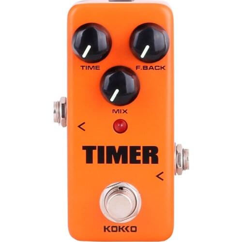 Kokko Timer Guitar Effect Pedal Classical Digital Delay Effects Stompbox for Electric Guitar 1 Second Delay