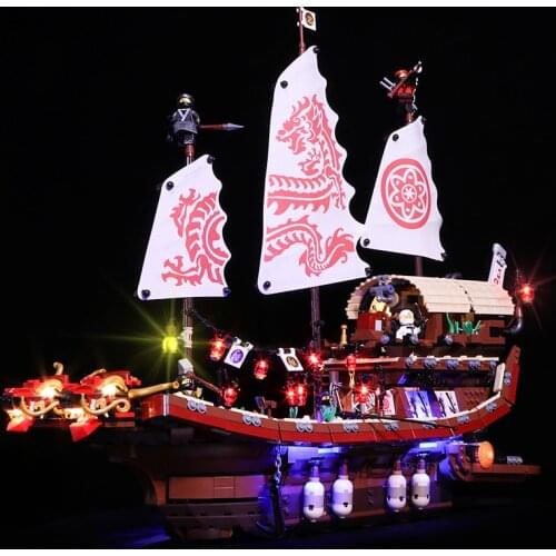Led Light Up Kit For Ninja Final Fight Of Destinys Bounty Light Set Compatible With 70618 (Only LED Light, No Block Kit)