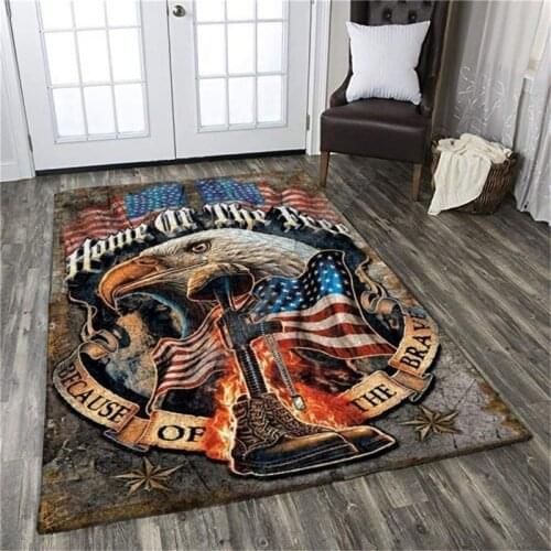 Eagle Soft Flannel Lion 3D Printed Rugs Mat Rugs Anti-slip Large Rug Carpet Home Decoration 04