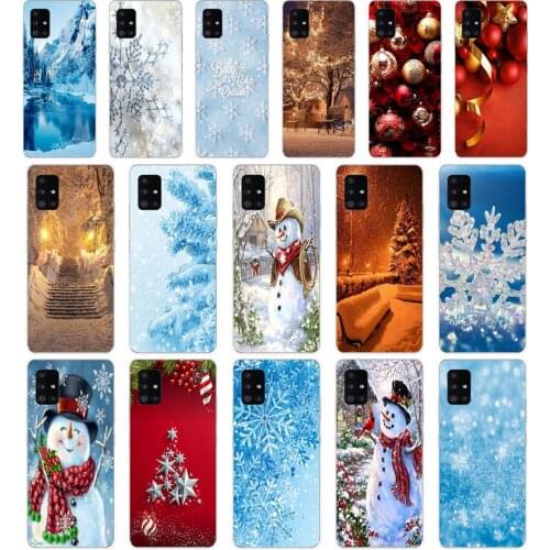 77SD Happy New Year to the Christmas Soft Silicone Tpu Cover phone Case for Samsung Galaxy A01 A10 A31 A40 A41 A51 A71 A70 2019