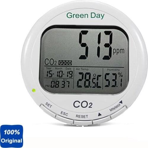 Desktop Indoor Air Quality Meter CO2 Tester Temp RH Monitor AZ-7788