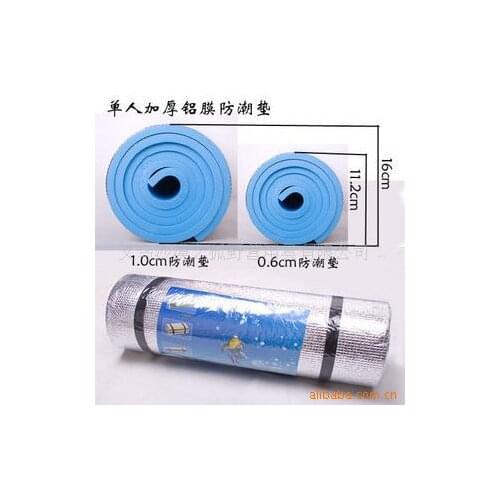 Single aluminum Hot Sale10mm Moistureproof Fitness Camping mat Yoga Mat Household Cushion Blanket Equipment Slip-resistant