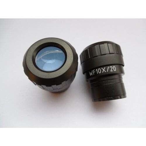 2pcs Super Wide Field WF10 X/20mm eyepieces With Mounting size 30mm For Stereo Microscope eyepieces Diopter Adjustable