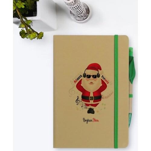 Personalized Santa Claus Notebook and Seeded Pen Gift Set-2