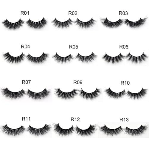 Visofree Eyelashes Makeup 3D Mink Eyelashes 100% cruelty-free mink fur Dramatic False Eyelashes Medium Volume 13styles