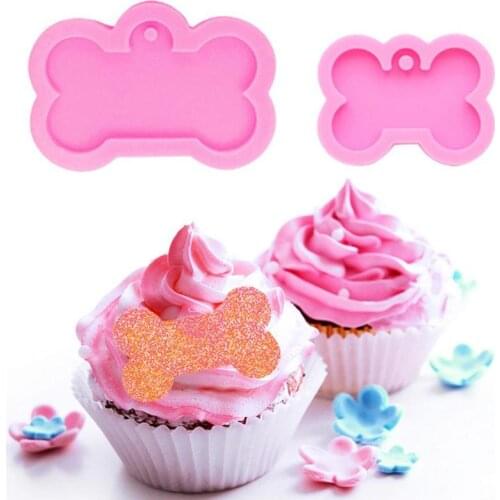 Bone Tag Keychain Silicone Mold DIY Chocolate Cake Baking Mold
