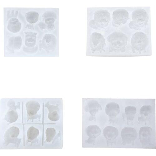 Cute Dog Corgi French Bulldog Silicone Mold Fondant Chocolate Candy Resin Mold A0NF