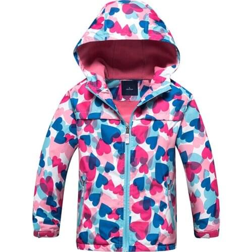 Children Windproof Windbreaker Sports Polar Fleece Jacket Kids Boys Girls camping hiking Double-deck Waterproof Jackets