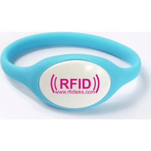 WB12 RFID Silicone Wristband/bracelet Tag, 125KHZ 330 BITS R/W ATMEL ISO18000-2 with ATMEL T5577 Chip