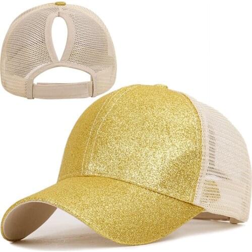 Female Adjustable Hip Hop Hats 2021 Ponytail Baseball Cap Women Snapback Hat Mesh Caps Summer Breathable Mesh Sun Hat For Ladies