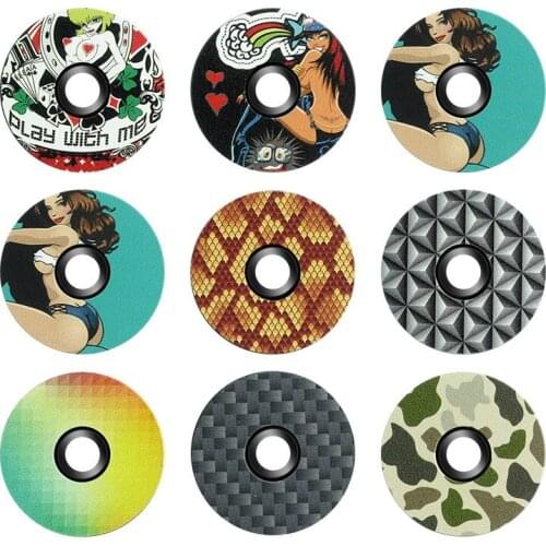 1 1/8 Aluminum Alloy Bicycle Headset Top Cap Threadless Stem Cover Road MTB Bike Stem Accessories Headset Top Cap Cover