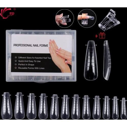 New Arrival 1 Box Quick Building Nail Mold Tips Nail Dual Forms Finger Extension Nail Art UV Extend Gel Nail Extension Tool