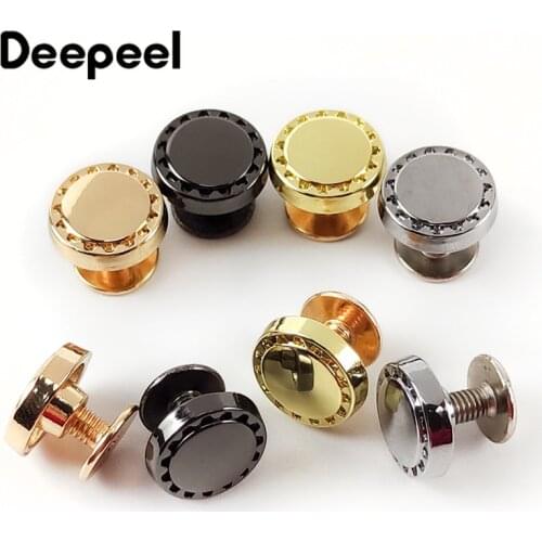 10/20pcs 10mm Round Head Nail Rivet Screw Fasteners Bags Studs Handbag Bottom Decorative Nails Metal Buckles DIY Leather Craft