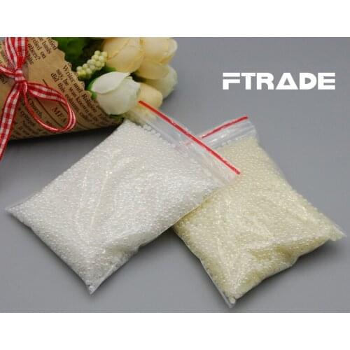 NEW High Quality Shinning Glitter 2mm 10000pcs Flatback Beads White/Ivory Color Nail Art 3D Rhinestones Nail Supplies