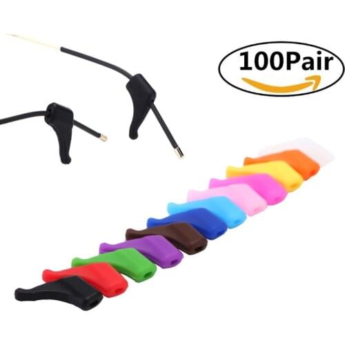 200pcs eyeglasses temple ,colorful silicone glasses temple ,Child sports temple avoid glasses slip wholesale