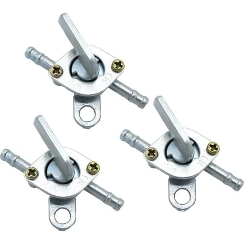 3pcs Motorcycle Petrol Oil Fuel Tap Petcock Switch For ATV Quad Dirt