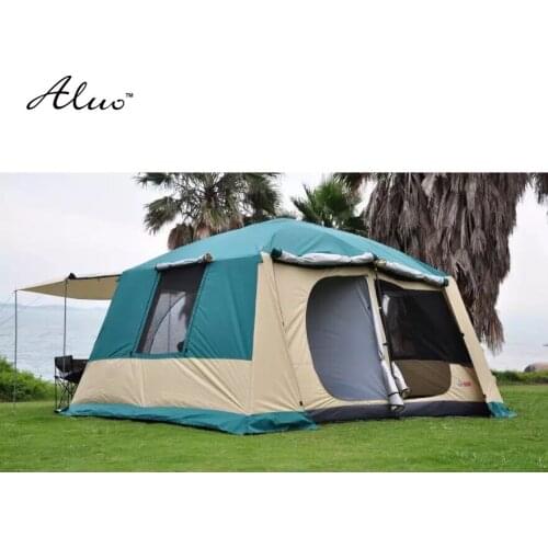 8-10 person 4*3*2.17 meter 3 rooms Large military tents outdoor camping tent waterproof 5000PU beach tent for Family outings