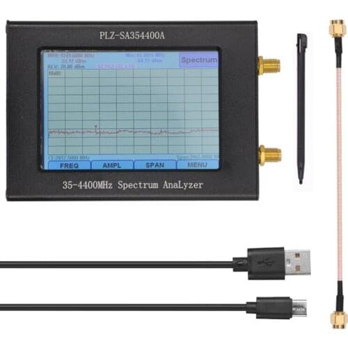 Spectrum Network Analyzer 35-4400m Signal-Source Tracking-Source Amplitude Bandwidth Frequency LCD Color Display Full Spectru