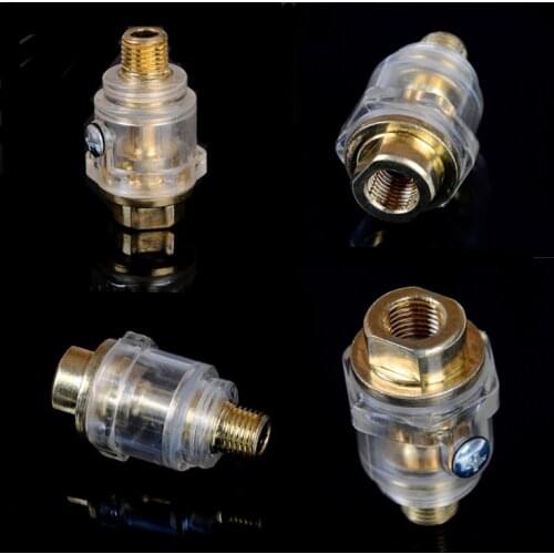 Hardware Oiler Lubricator Of 1/4" BSP Mini In-Line Oiler Lubricator 5.5 X 3.2cm For Pneumatic Tool Air Compressor