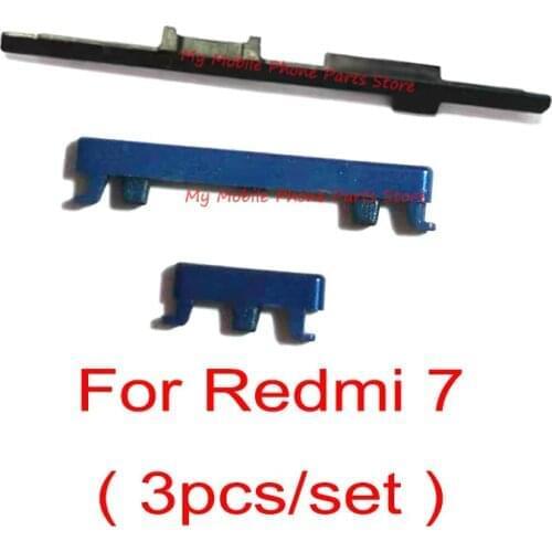 1 Set Out Side Buttons For Xiaomi Mi Redmi 7 Power Volume Button Side Key Power ON OFF Switch Side Buttons Key For Redmi 7