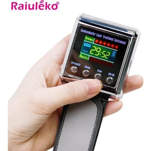 Household 650nm Laser Physiotherapy Wrist Diode LLLT for Diabetes Hypertension Treatment Diabetic Watch Laser Sinusitis Therapy