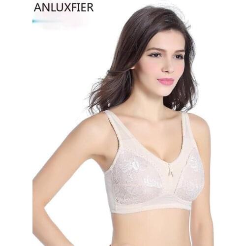 X9042 Mastectomy Bra Type Rimless Underwear Gathered Seamless Sexy Bra for Silicone Breast Forms Prosthesis Fake Boobs