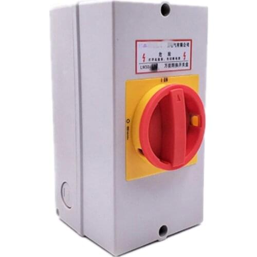 Cam Switch Ue 380V Ith 40A Isolating switch 3P with IP65 waterproof protective box