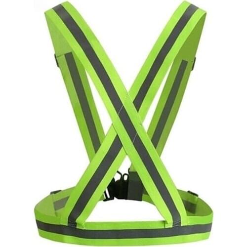 Hot Safety Reflective Strips Vest Belt High Visibility Brightness Safe Security Night Work Running Cycling Bike Uniforms Jacket