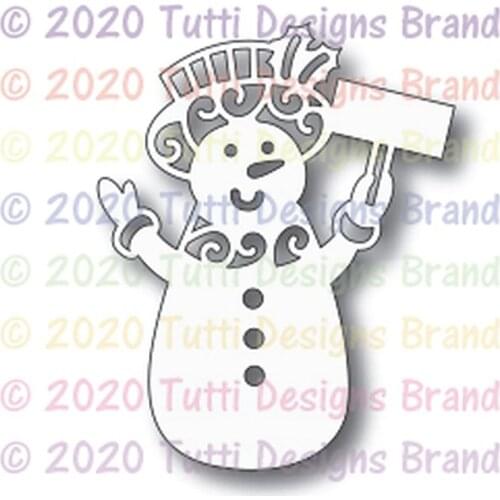 Snowman Silhouette 2021 Metal Cutting Dies for DIY Scrapbooking and Card Making Decor Embossing Craft No Stamp