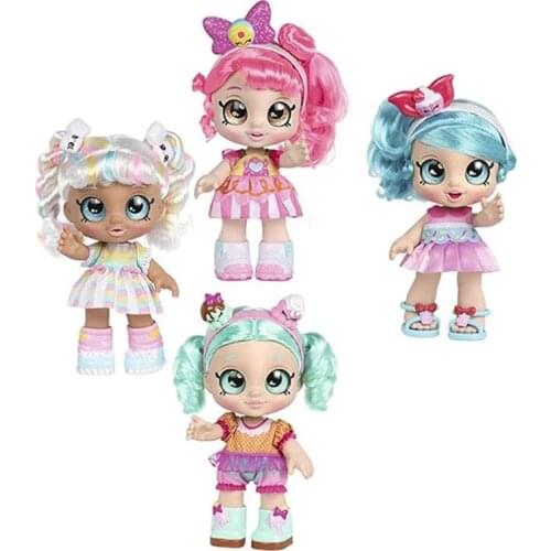 Fashion 4 Styles Can Choose Kindi Kids Dolls 29cm Marsha Mello Snack Time Friends Donatina Ice Cream Doll Can Sing With Box