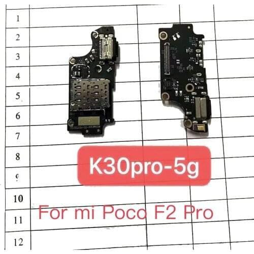 NEW usb charge board for xiaomi redmi k30 pro-5G mi poco f2-5g pro charging port pcb dock connector flex replacement spare parts