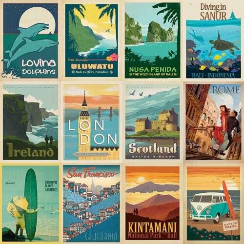 New York Roman Lodon Europe World City 5D DIY Poured Glue Diamond Painting Scalloped Edge Full Round With AB Drill Decor Art