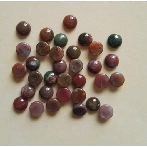 Wholesale 8x8mm Natural india onyx stone round cab cabochon beads for jewelry Accessories 50pcs/lot free