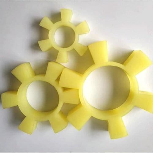Polyurethane T-type plum blossom hexagon elastic ring coupling cushion water pump to wheel pad rubber elastic block T45 T50 T100