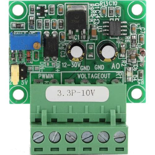 3.3V PWM Signal to 0 TO 10V Voltage Converter D/A Digital Analog PLC Module