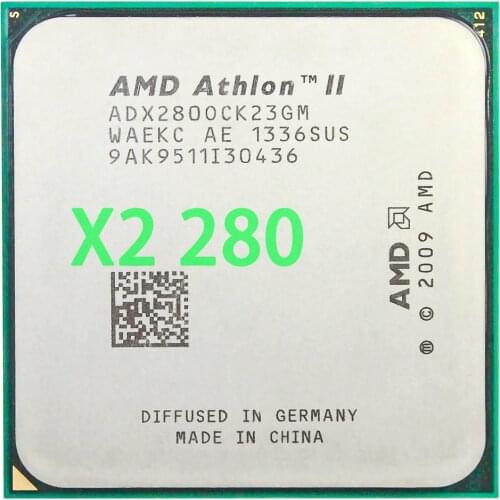 AMD Athlon II X2 280 CPU Processor 3.6GHz/2MB L2 Cache /Socket AM3 Dual-Core