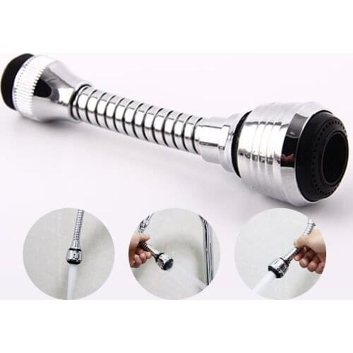 360 Degree Adjustment Kitchen Faucet Extension Tube Bathroom Extension Water Tap Water Filter Foam Kitchen Faucet Accessories