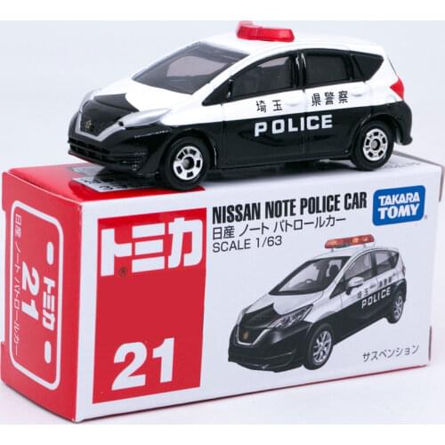 Takara Tomy Tomica No. 021 Nissan-Note PoliceCar Diecast Car Model Toys for Boys #21