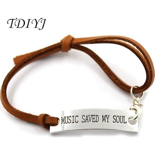 TDIYJ Fashion New Inspired Letter Bracelets Women Charms Bracelets Simple Adjustable Rope Leather Pulseras Mujer 20pcs/lot