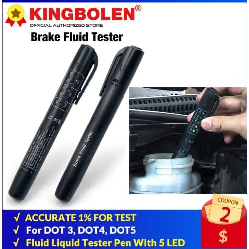 Accurate Oil quality check pen Brake Fluid Tester Universal Car Brake Liquid Digital Tester Vehicle Auto Automotive Testing Tool
